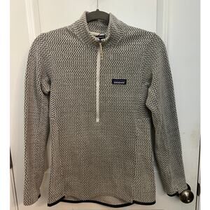 Patagonia Outdoor Women's R1 Air Zip Neck wool white S Gorpcore Athletic Chic